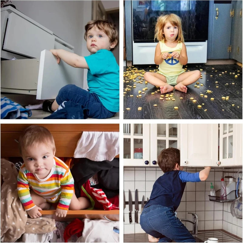 U-Shaped Child Safety Cabinet Locks – Adjustable Childproof Latch Child Safety Lock SPOT