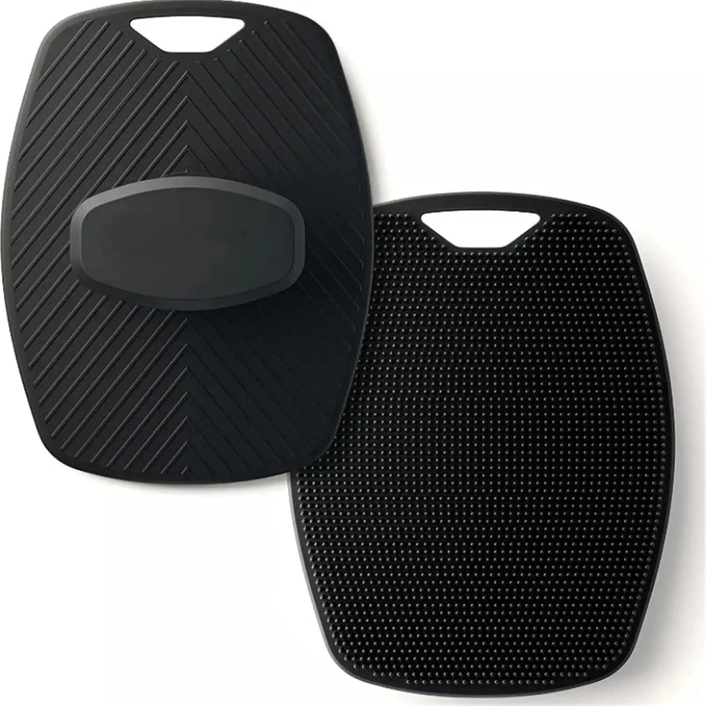 Soft Silicone Exfoliating Body Scrubber Brush – Black Silicone Bath Scrubber SPOT Default Title