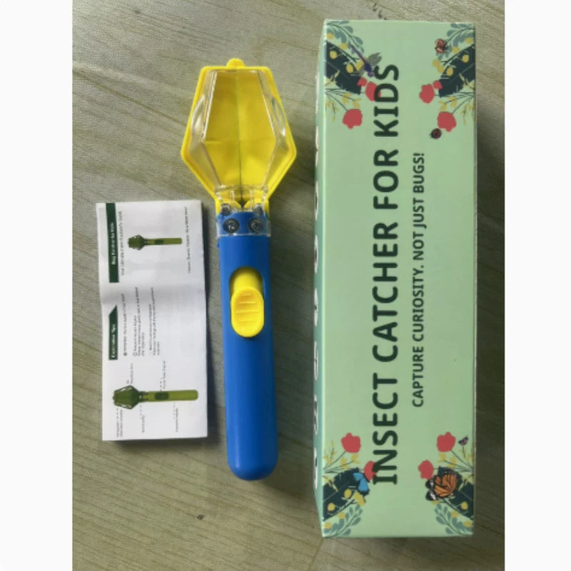 6X Magnifying Bug Catcher – Handheld Insect Viewer & Critter Cage Bug Viewer Toy SPOT Blue
