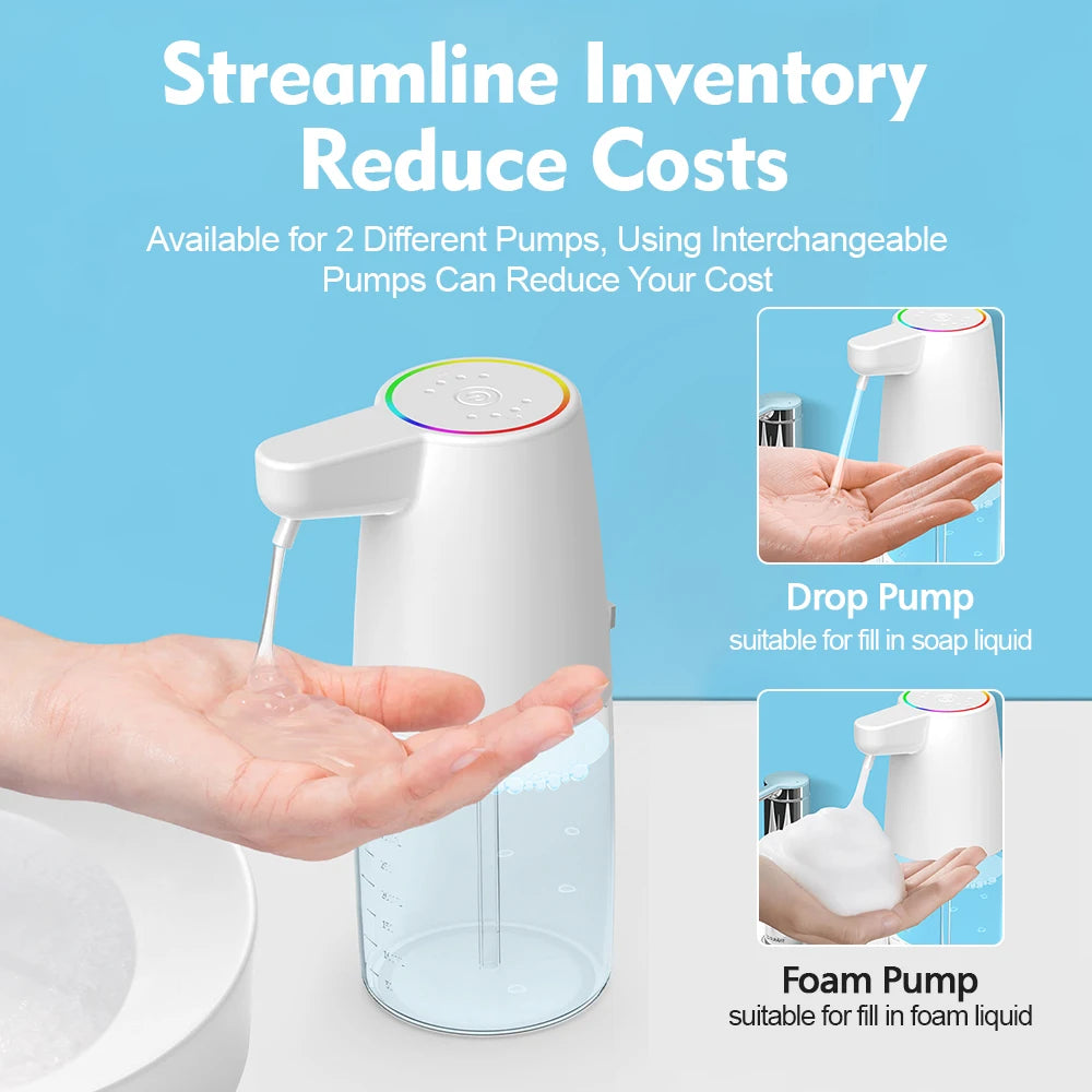 Automatic Foam Soap Dispenser 450ml – Touchless Hand Washer Foam Soap Dispenser SPOT