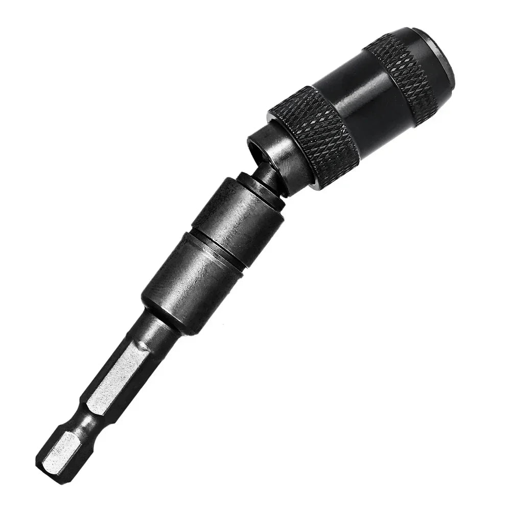 1/4" Hex Pivoting Magnetic Bit Holder – Quick-Change Extension Magnetic Bit Holder SPOT Black