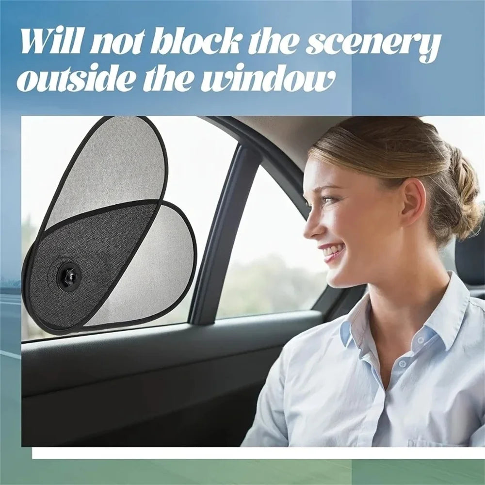 2-in-1 Telescopic Car Side Window Sun Shade – Universal Fit Car Window Sun Shade SPOT