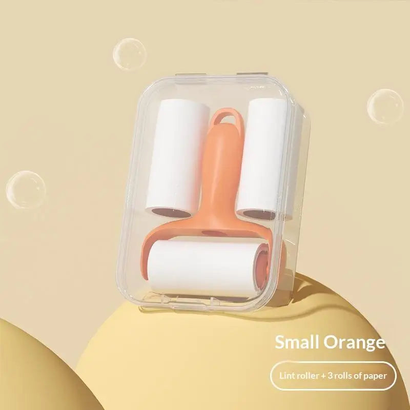 Mini Portable Lint Roller Set with Case & 3 Replacement Rolls Lint Roller Set SPOT A4