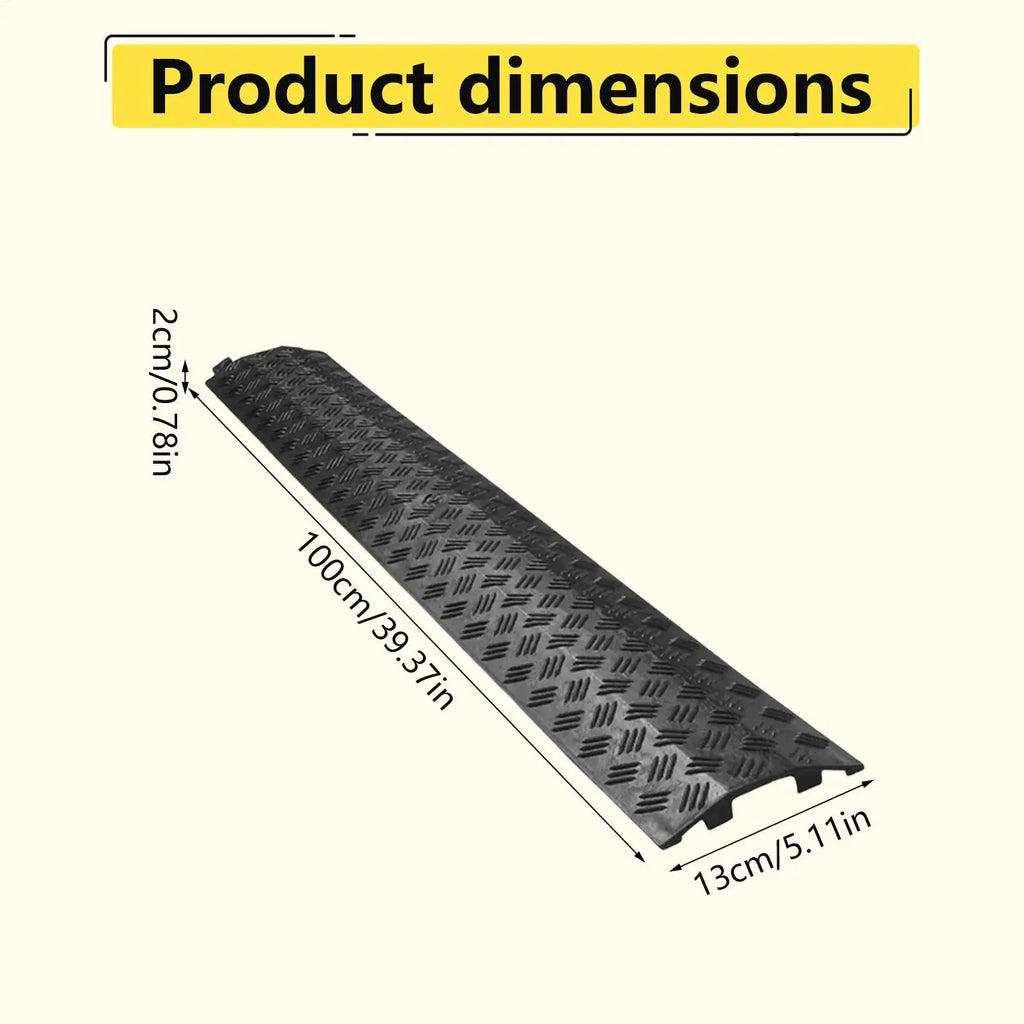 PVC Cable Ramp – Heavy-Duty Outdoor Floor Cord Protector Cable Protector Ramp SPOT