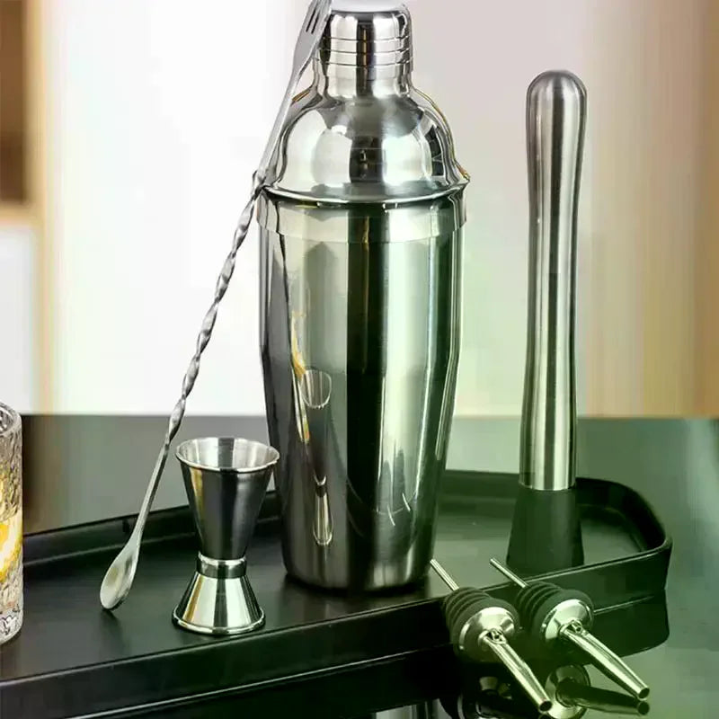 Stainless Steel Cocktail Shaker Set – Complete Bartender Kit Cocktail Shaker Set SPOT