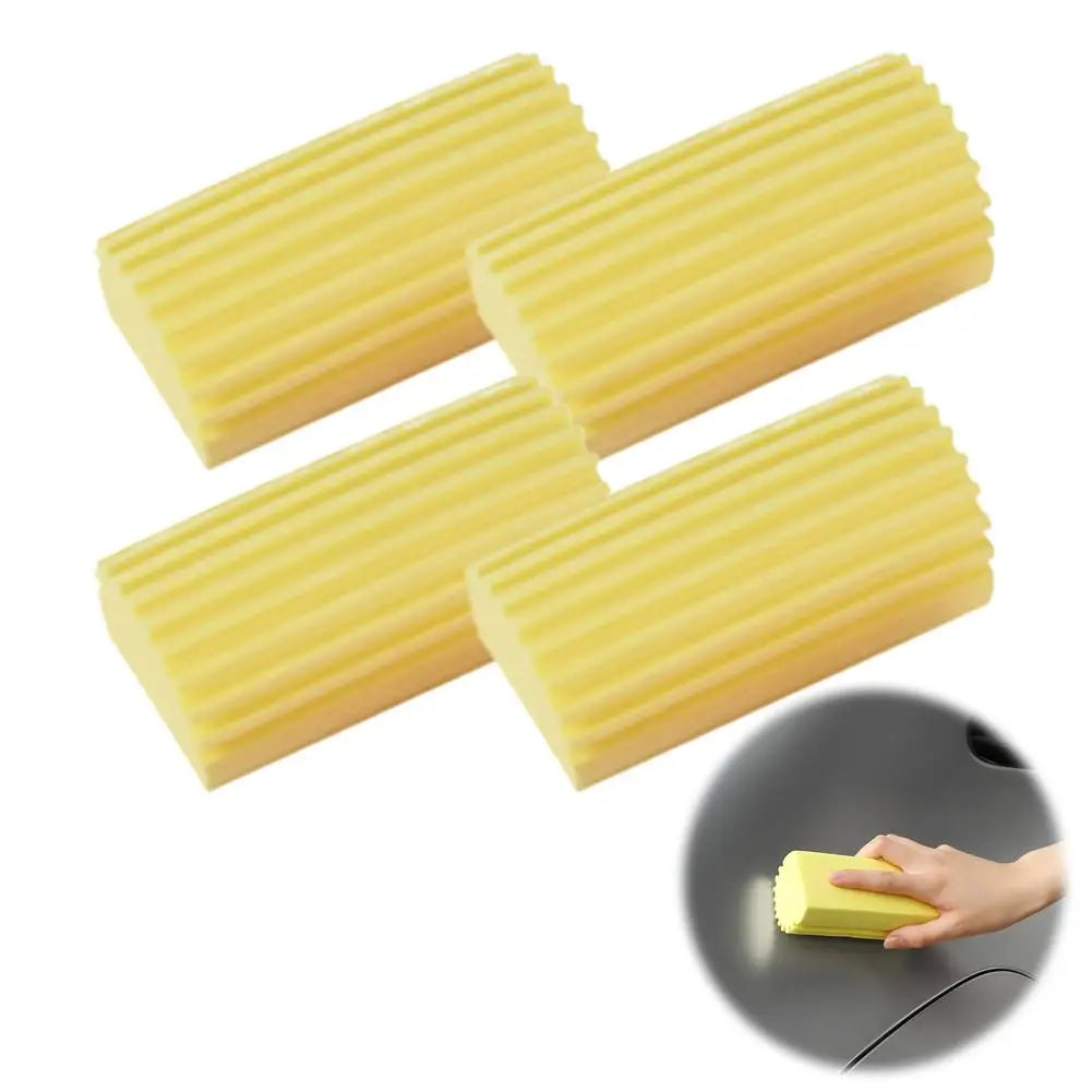 Sponge Groove Detail Brush – Blinds, Window Tracks & Vents Sponge Cleaning Brush SPOT 4pcs Yellow