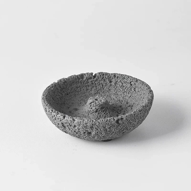 Wind Line Cement Incense Holder Tray – Modern Home Decor Incense Holder Tray SPOT Gray