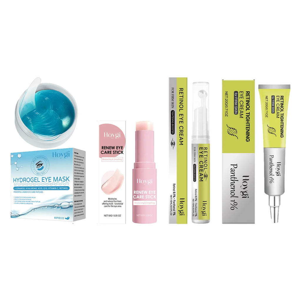 Hoygi Retinol Eye Cream, Serum, Stick & Patches | Anti-Aging Retinol Eye Care Set SPOT