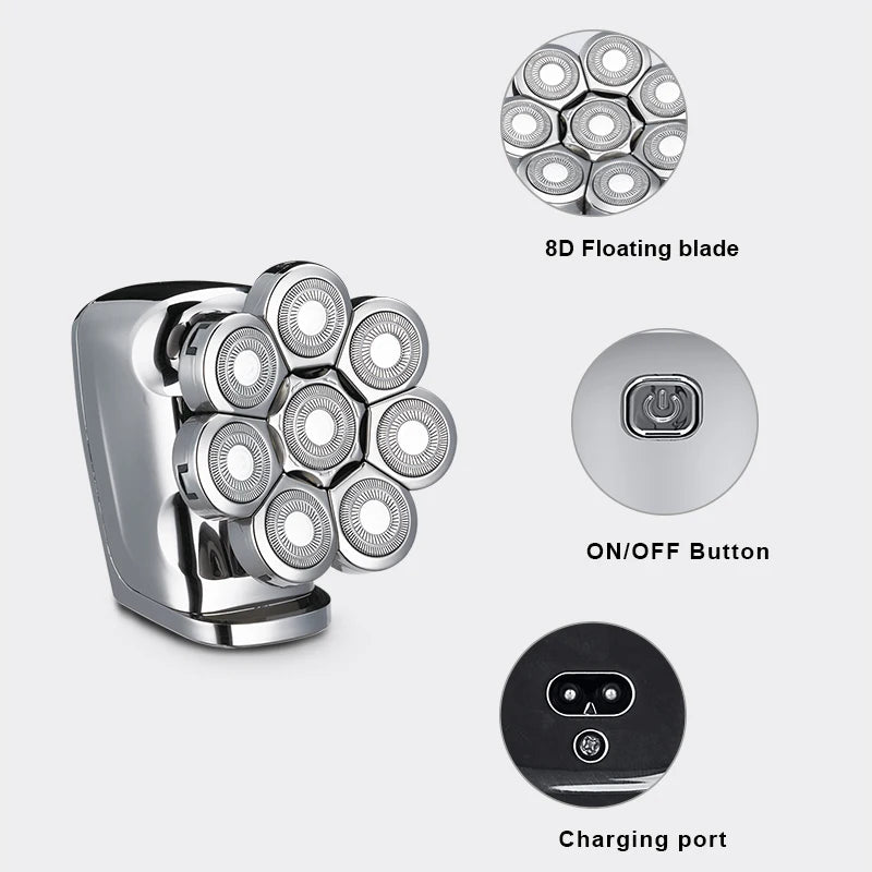 6-in-1 Electric Shaver for Men – Face, Body & Nose Trimmer Electric Shaver SPOT