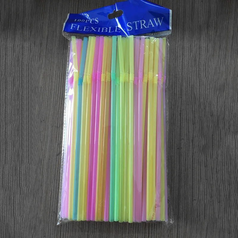 Multicolor Drinking Straws 100–1000 Pcs | Party & Cocktail Drinking Straws SPOT