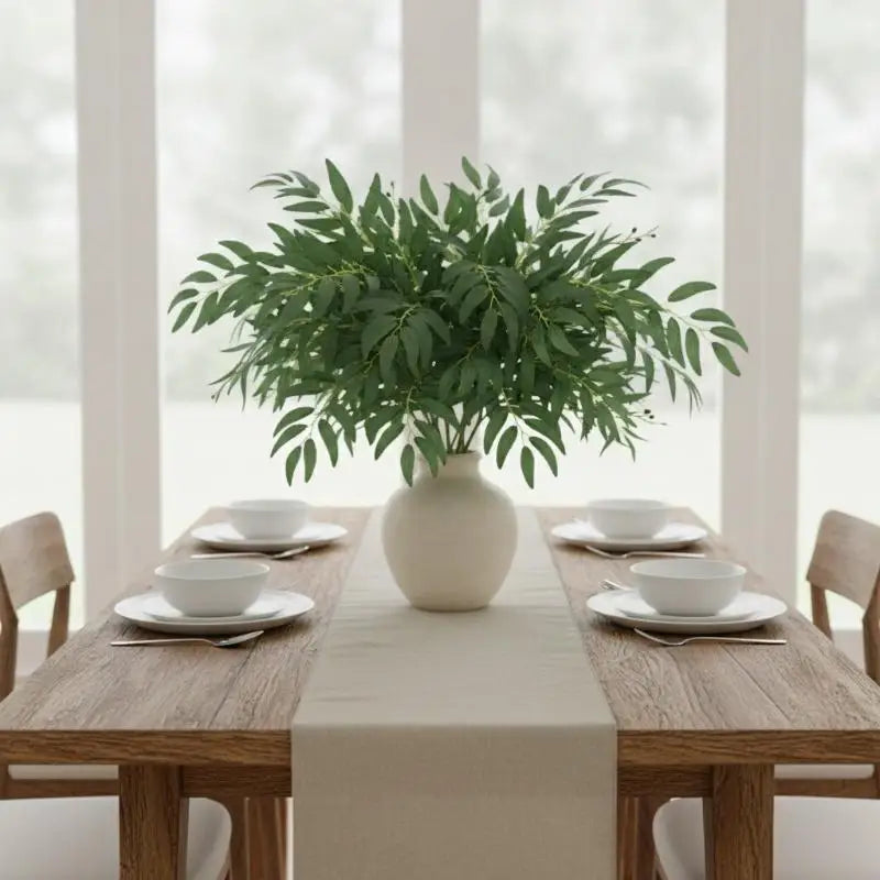 Silk Artificial Greenery Stems – UV-Resistant Faux Foliage Decor Artificial Greenery Stem SPOT