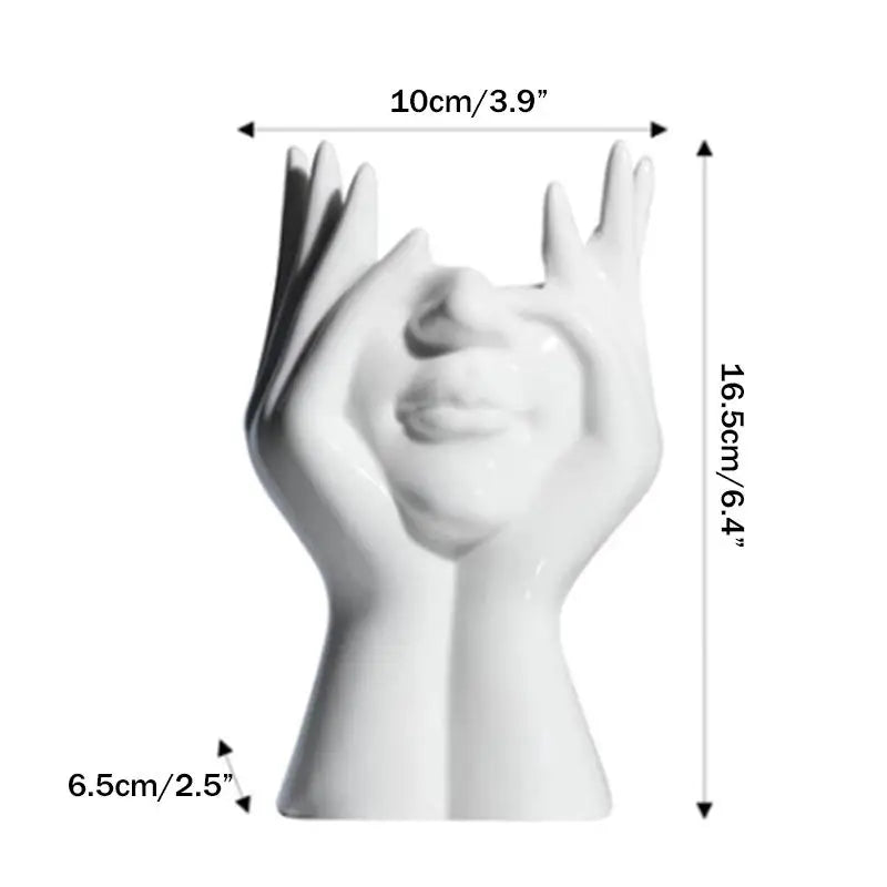 White Face Vase – Modern Artistic Home Décor Ornament Decorative Vase SPOT 001