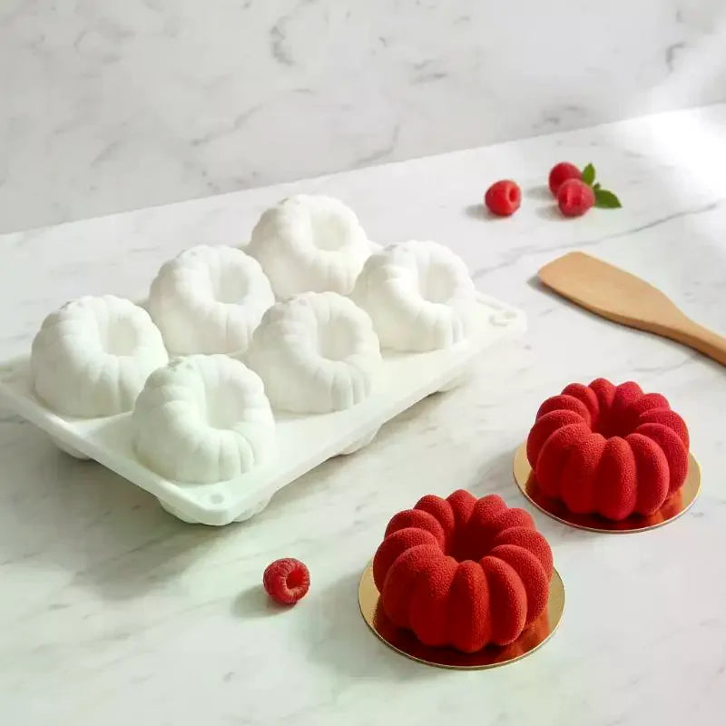 Fruit-Shaped Silicone Cake Mold – Strawberry & Mango Mousse Silicone Baking Mold SPOT