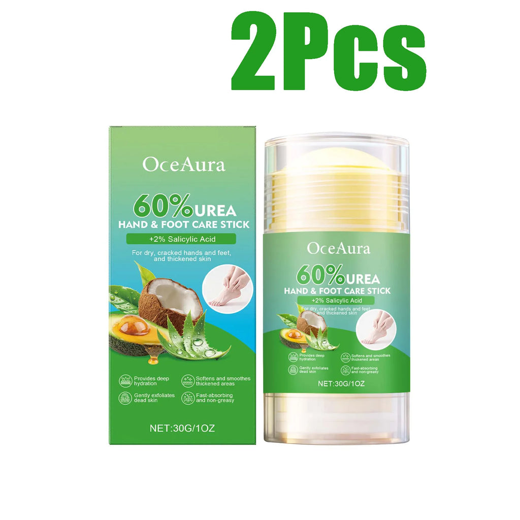 OceAura 60% Urea Hand & Foot Balm Stick – Deep Moisturizer Foot & Hand Balm SPOT 2 x 30g Boxed