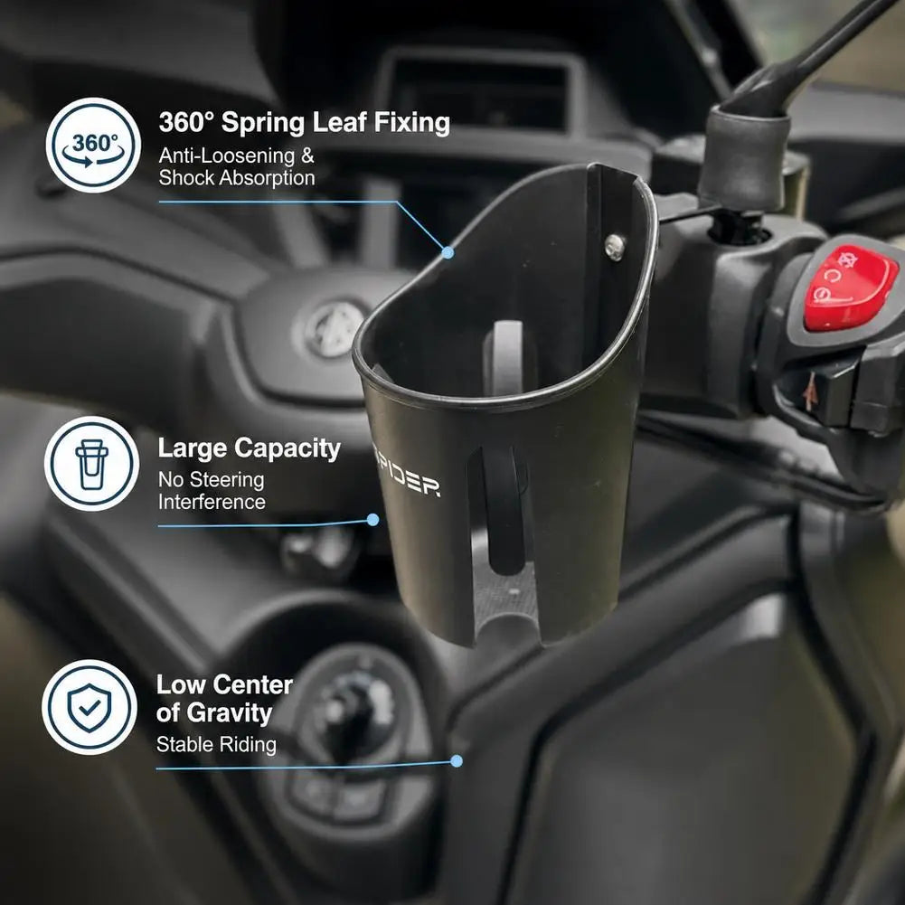 Universal Motorcycle Cup Holder – Silicone Bottle Cage Mount Motorcycle Cup Holder SPOT