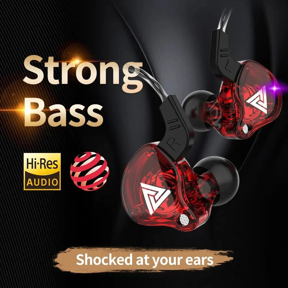 QKZ AK6 Wired In-Ear Earphones – HIFI Bass & Mic Wired In-Ear Earphones SPOT
