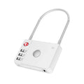 3-Digit Combination Cable Luggage Lock – Keyless & Waterproof Combination Cable Lock SPOT White