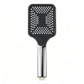 Square Chrome Hand Shower Head | 3-Mode High Pressure Spray Hand Shower Head SPOT Silver