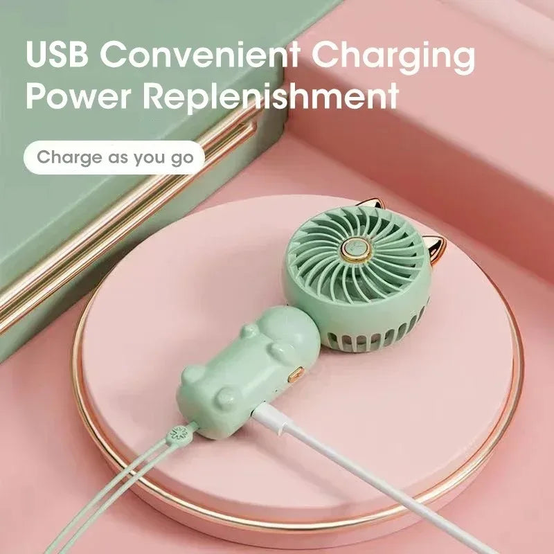 Foldable USB Rechargeable Mini Handheld & Desk Fan – Portable Portable Mini Fan SPOT
