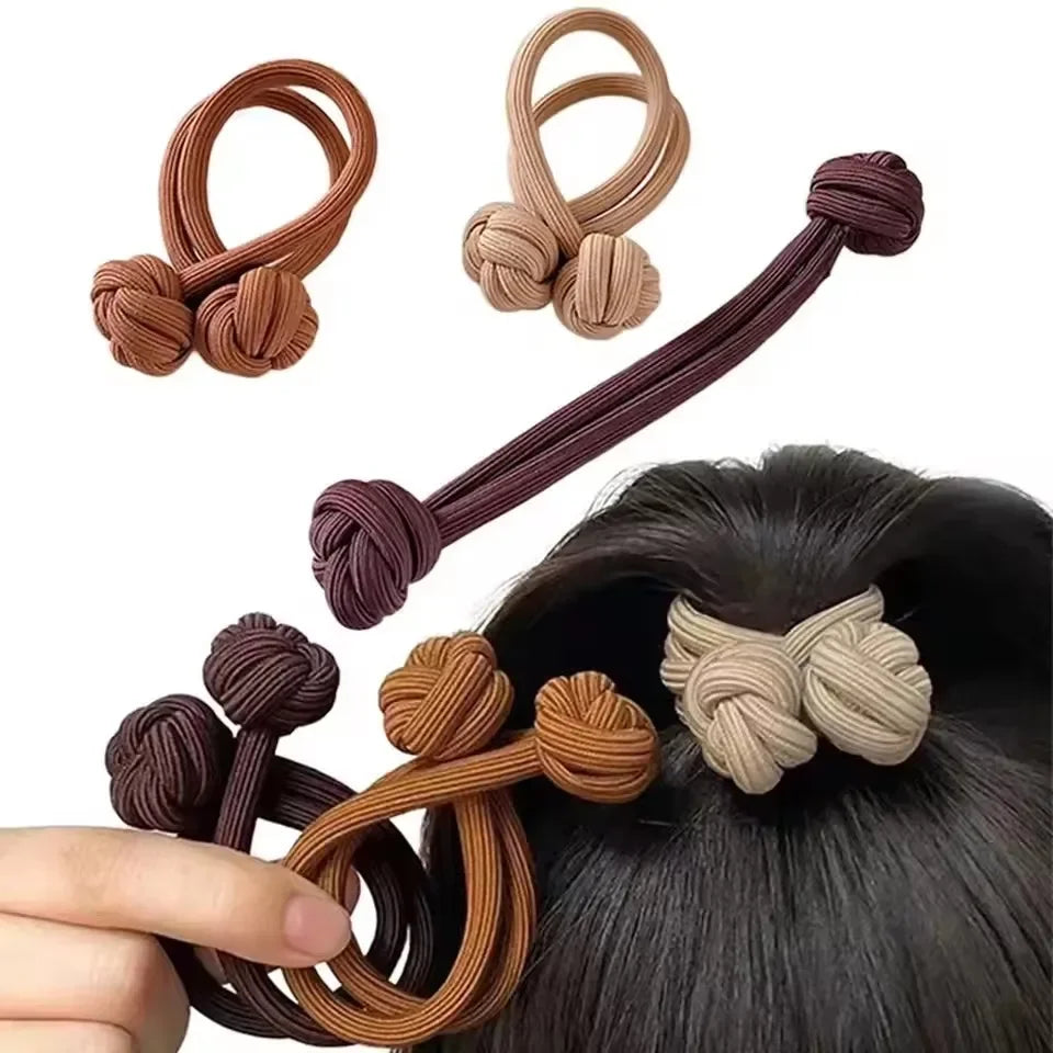 Women's Knotted Elastic Hair Bands – Scrunchies & Ponytail Ties Hair Scrunchie SPOT