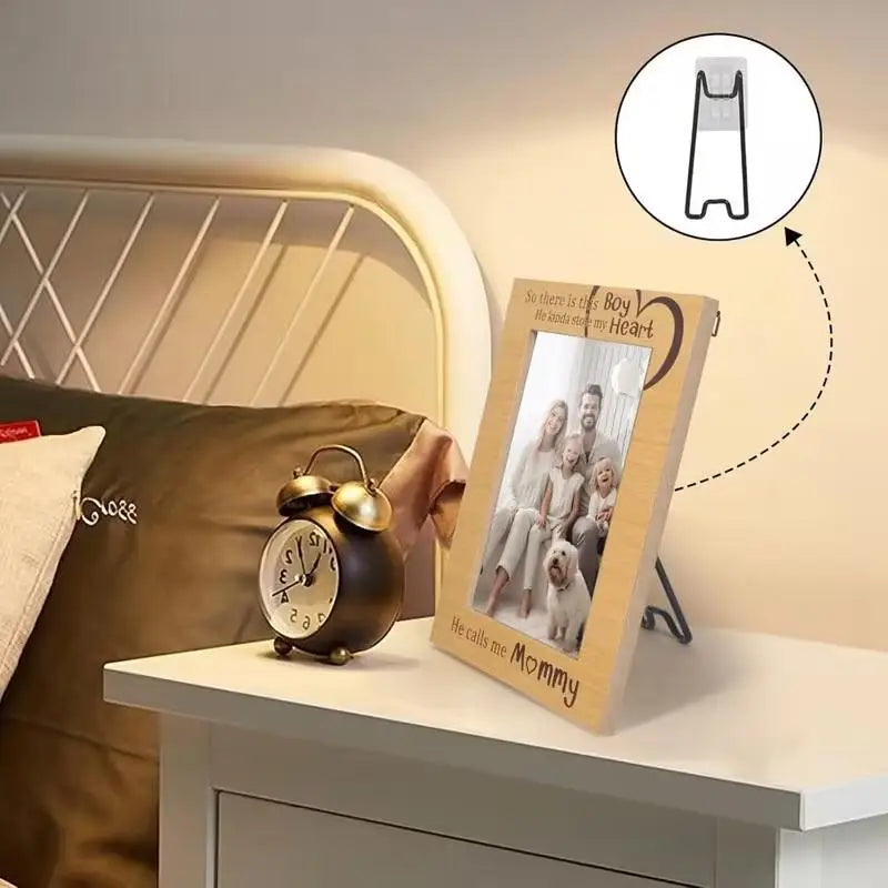 Self-Adhesive Picture Frame Stand – Drill-Free Photo Easel Photo Frame Stand SPOT
