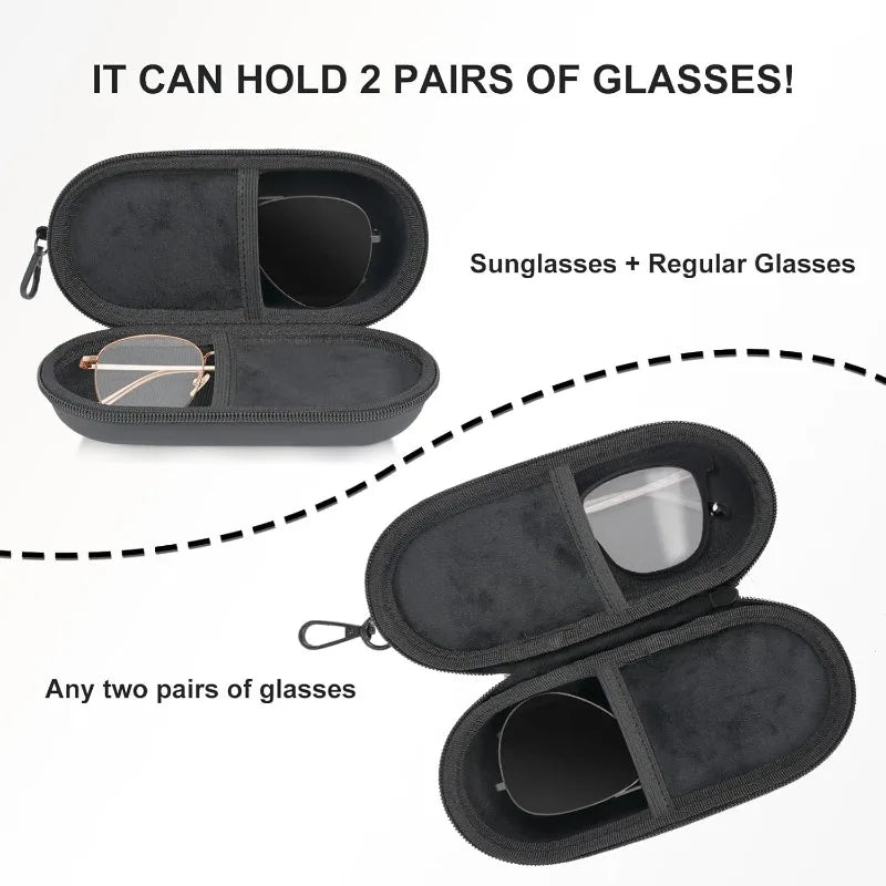 Double Glasses Case – Portable Eyewear Box for 2 Pairs Eyewear Storage Case SPOT