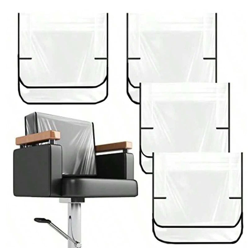 Clear Waterproof Salon Chair Back Cover Protector – PEVA Chair Cover Protector SPOT Black
