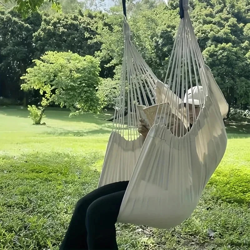 Canvas Hammock Chair Swing with Storage Bag – Anti-Rollover Hammock Chair Swing SPOT