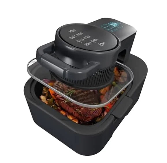 DUTRIEUX 6-in-1 Digital Air Fryer Toaster Oven 5–6L 1350W Air Fryer Toaster Oven SPOT Black CN