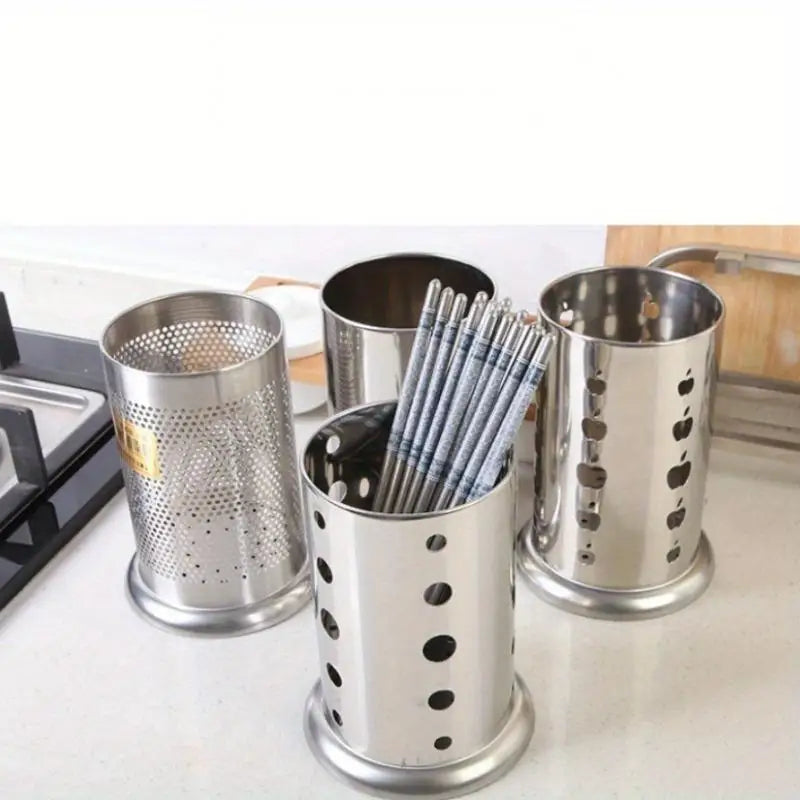 Stainless Steel Cutlery Drain Holder – Chopstick & Utensil Rack Utensil Drain Holder SPOT