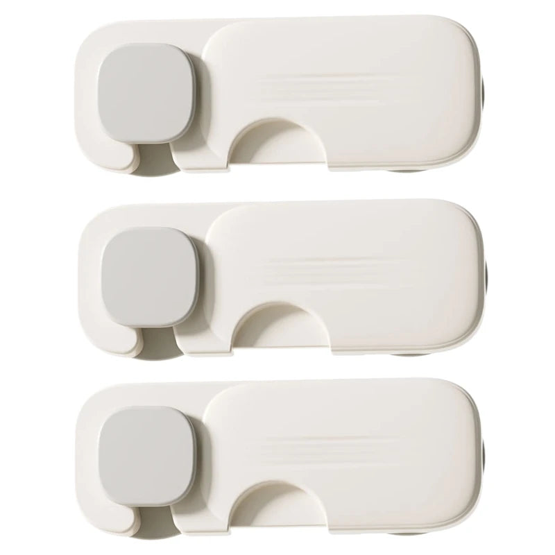 Adhesive Baby Proofing Cabinet Locks 3/5/10-Pack | Child Safety Baby Safety Locks SPOT 3PCS Gray
