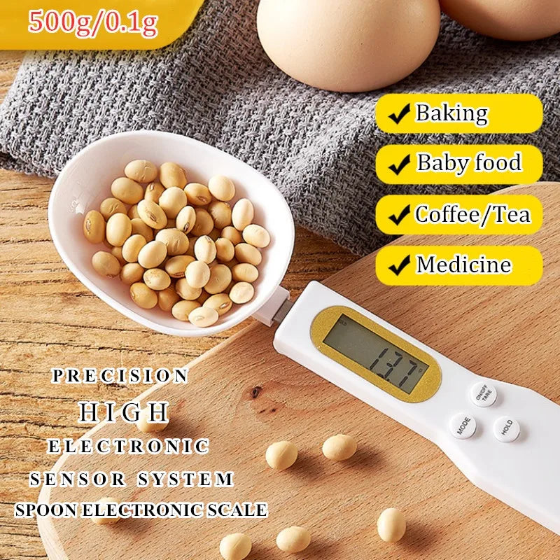 Digital Mini Spoon Scale – LCD Food Scale 0.1–500g | Baking Digital Kitchen Scale SPOT