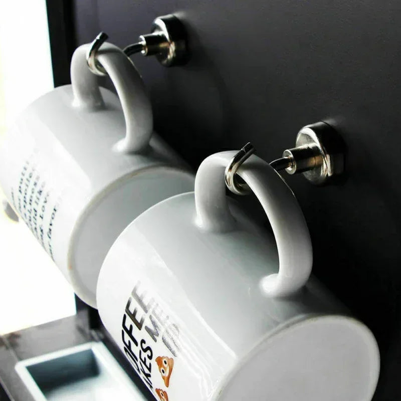 Heavy-Duty Magnetic Wall Hook – Stainless Steel Organizer Magnetic Wall Hook SPOT