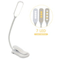 USB Rechargeable Clip LED Reading Light – 9 Modes, 30Hr Clip Reading Lamp SPOT White