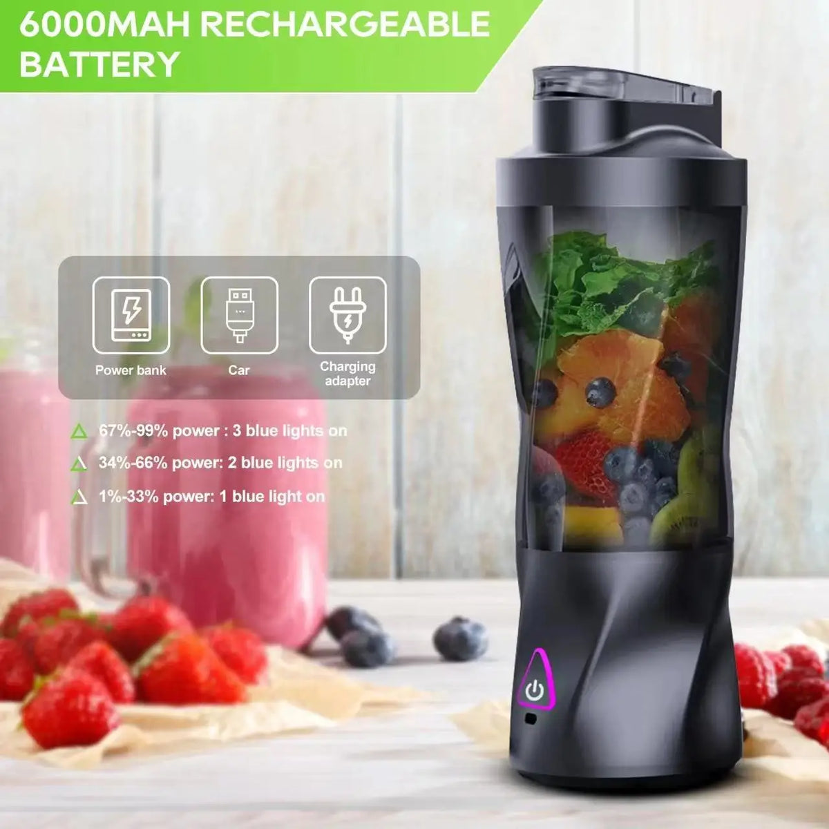 NOCCLILI 700ML Portable USB Blender – Smoothies & Shakes Portable Blender SPOT