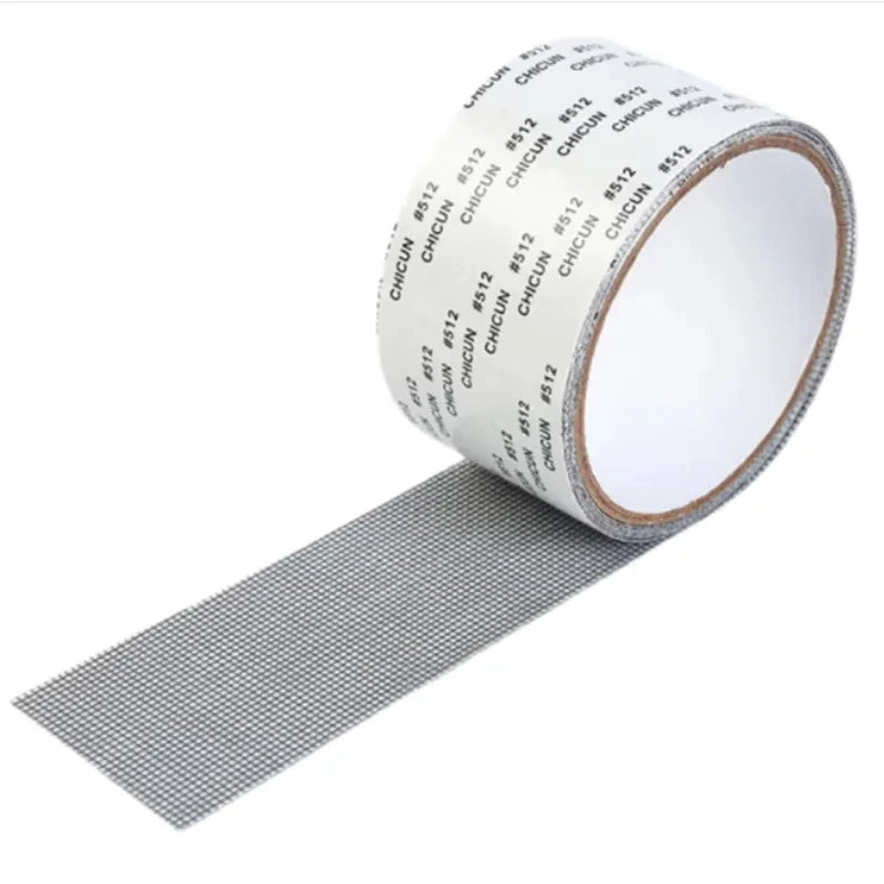 Self-Adhesive Window Screen Repair Tape 5cm x 2m – Grey Mesh Screen Repair Tape SPOT 1pc Gery