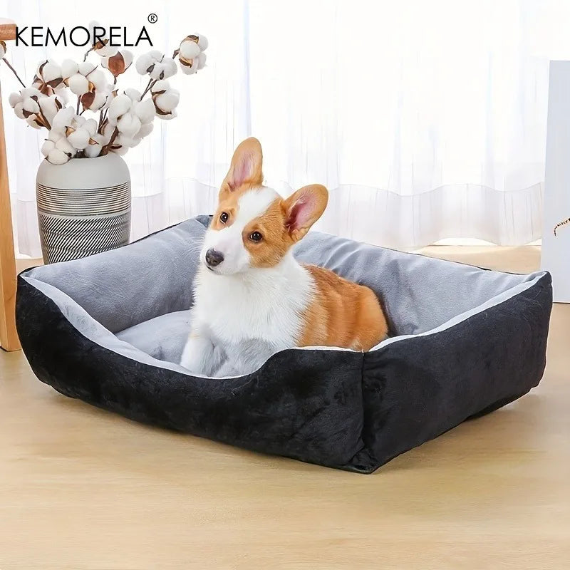 KEMORELA Plush Dog Bed | PP Fill | Small to Large Breeds Plush Dog Bed SPOT
