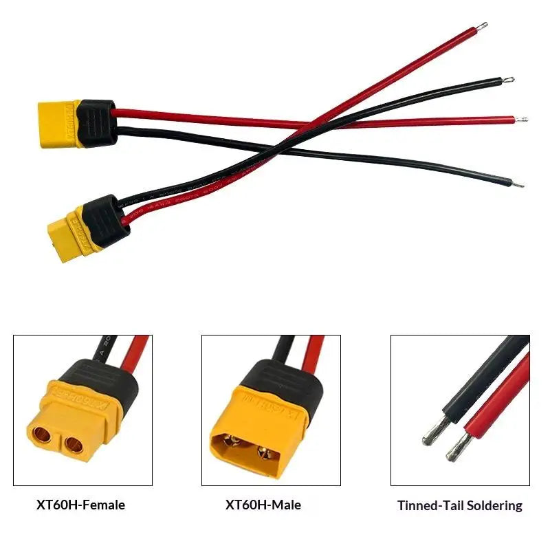 XT60H Male Female RC Connector Cable – Silicone Wire FPV RC Connector Cable SPOT