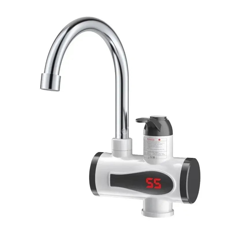 3000W Tankless Electric Water Heater Kitchen Faucet | Instant Hot Tankless Water Heater SPOT White 100V-240V EU Plug