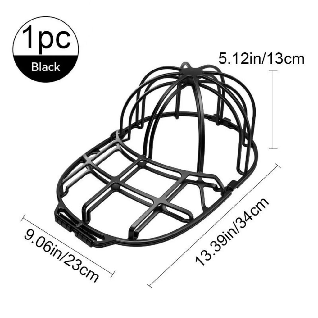 Hat Washer Cage with Mesh Bag – Baseball Cap Shape Protector Hat Washer Cage SPOT black hat rack