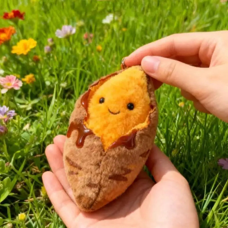 Roasted Sweet Potato Plush Keychain – Cute Food Stuffed Charm Plush Keychain Charm SPOT Default Title