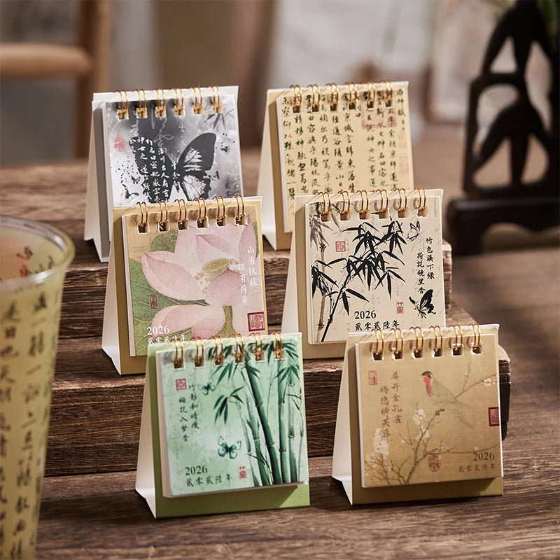 2026 Mini Coil Desk Calendar – Planner & Desktop Decoration Mini Desk Calendar SPOT