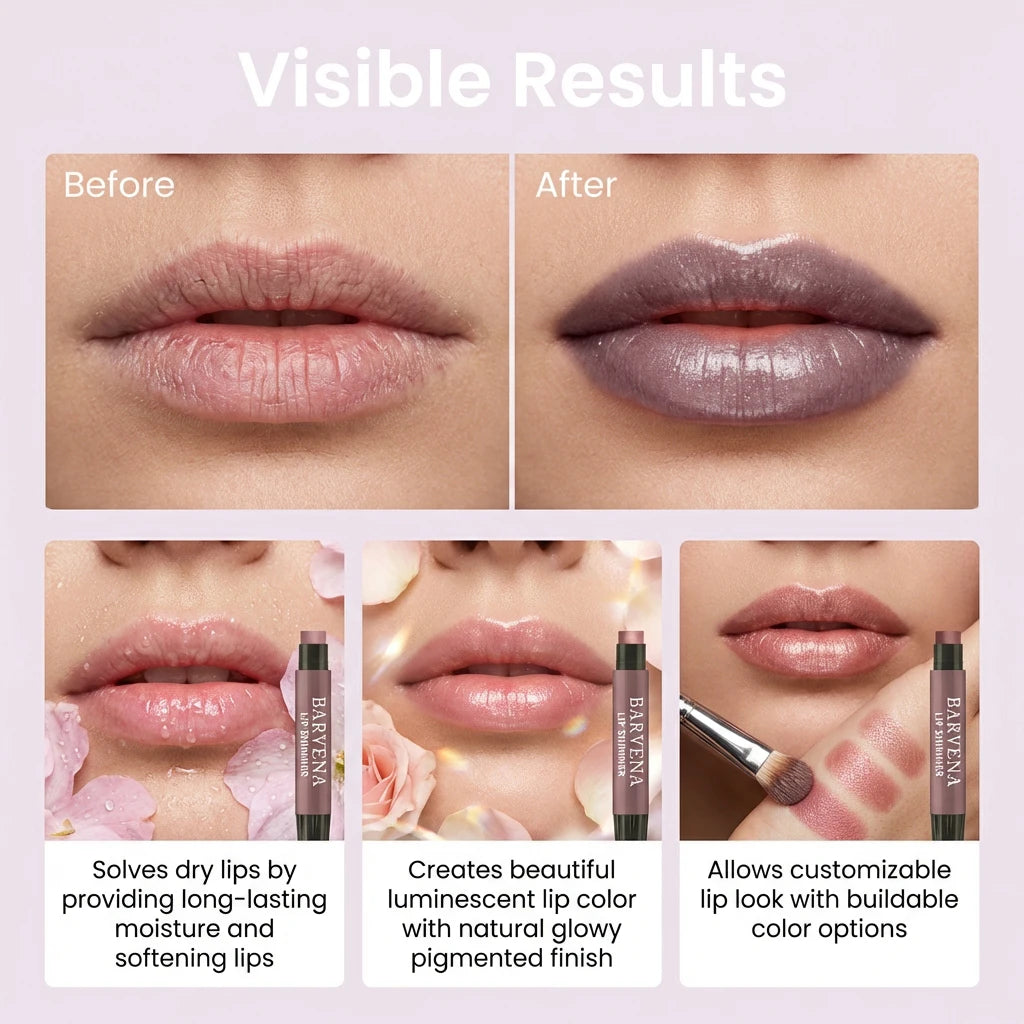 eelhoe Dark Purple Tinted Lip Balm Stick | Glossy Shimmer Tinted Lip Balm SPOT