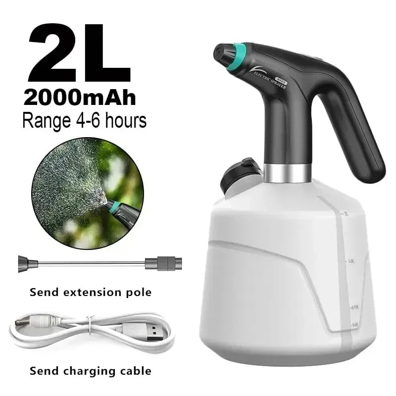 2L Electric Garden Sprayer with Adjustable Mist Nozzle Electric Garden Sprayer SPOT Black 2L