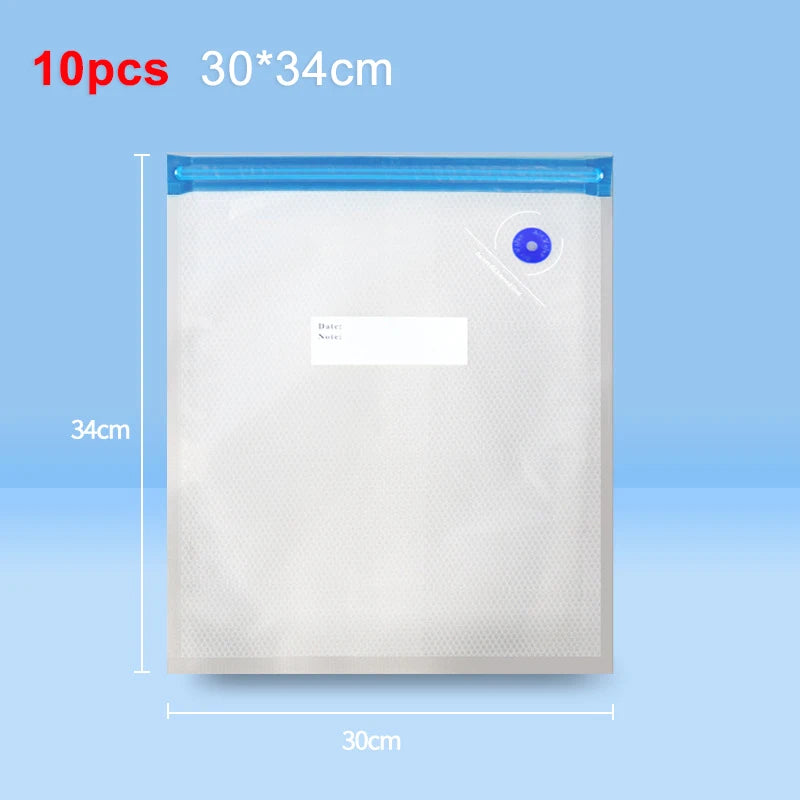 Rechargeable Portable Electric Vacuum Sealer Pump + Bags Vacuum Sealer Pump SPOT 10Pcs 30 X 34cm Bag