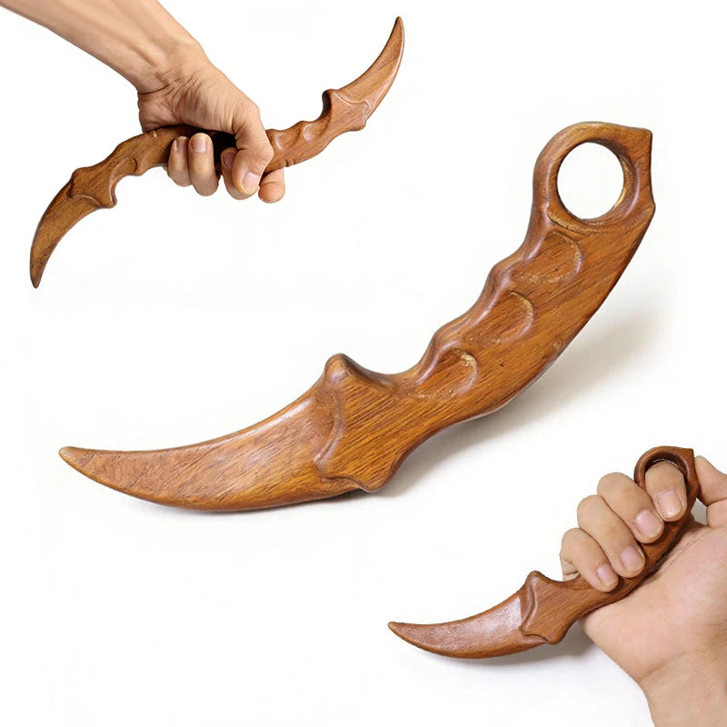 Golden Sandalwood Claw Knife Wooden Carved Ornament | Home Decor Wooden Carved Ornament SPOT