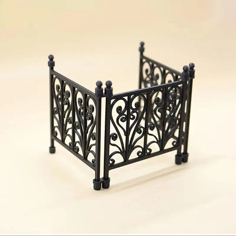 Miniature Carved Fence Guardrail – DIY Dollhouse & Scene Decor Dollhouse Accessory SPOT