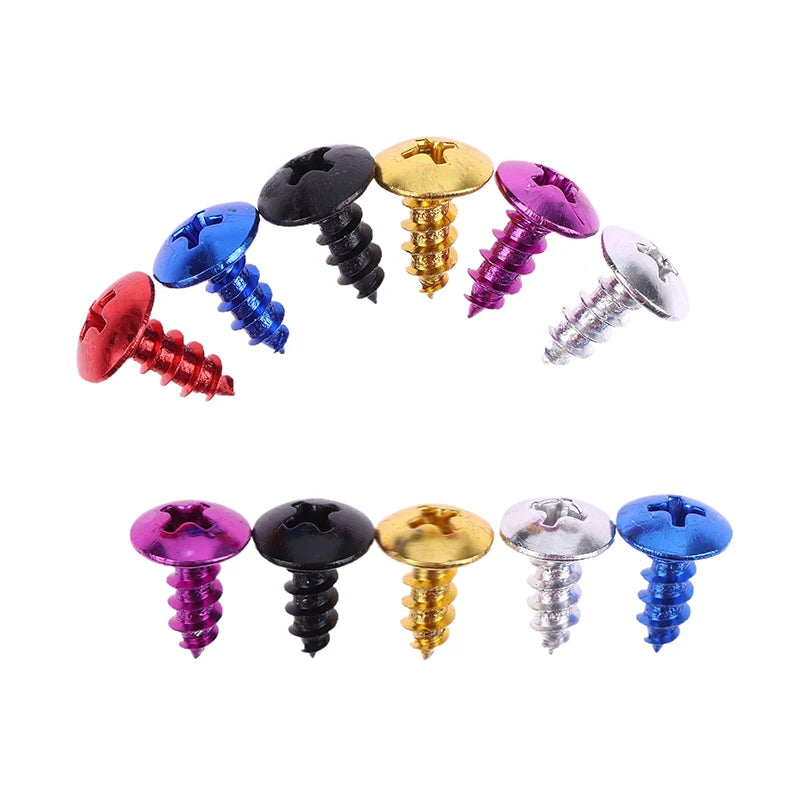 30-Pack M5 Aluminum Alloy Motorcycle Cross Head Bolts Screws Motorcycle Bolts SPOT