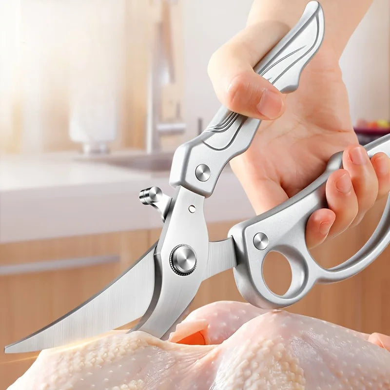 Heavy-Duty Kitchen Shears – Spring-Loaded Ergonomic Handle Kitchen Shears SPOT