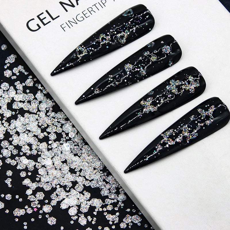 Sparkling Star Nail Glitter – Pentagram & Sequin DIY Nail Art Nail Art Glitter SPOT
